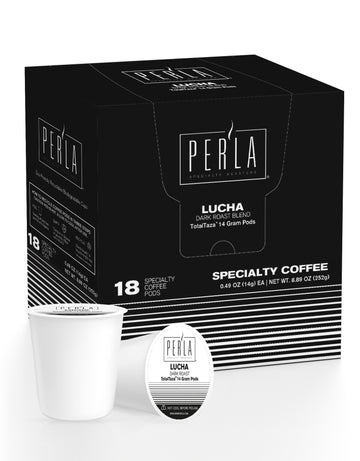 Lucha Dark Roast - Total Taza 14g Pods - 100 Count Box